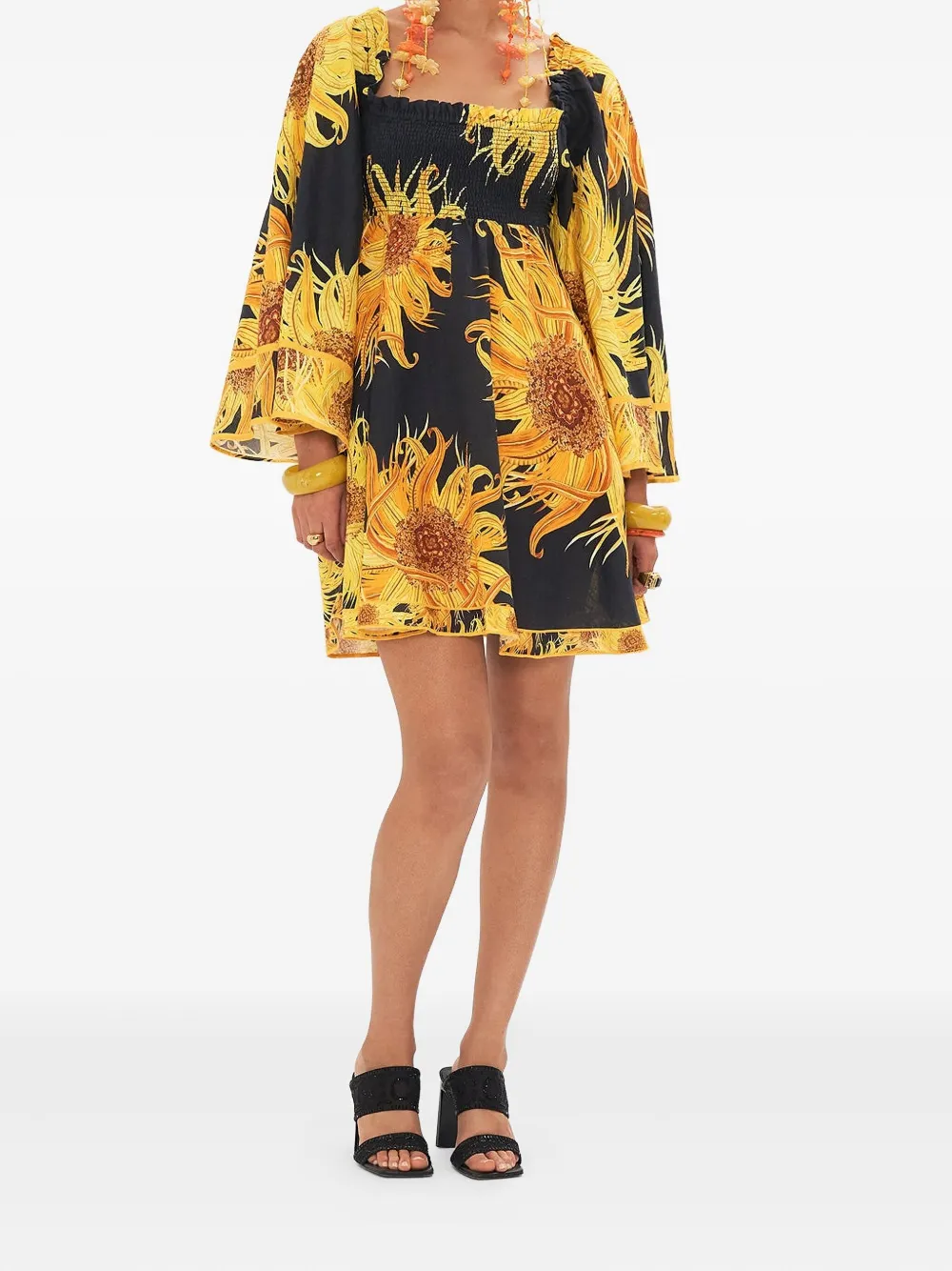 Camilla Make Me Your Masterpiece mini dress - Zwart