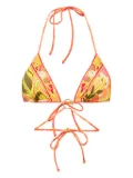 Camilla Flower Child Society bikini top - Orange