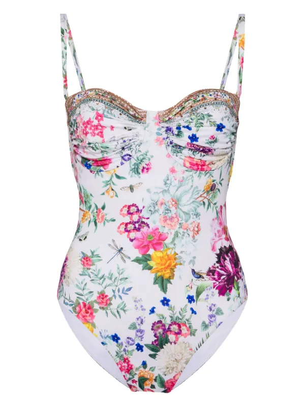 claneFLARE DESIGN SEPARATE SWIMWEAR サイズ1 claneFLARE DESIGN SEPARATE SWIMWEAR サイズ1（Camilla Plumes