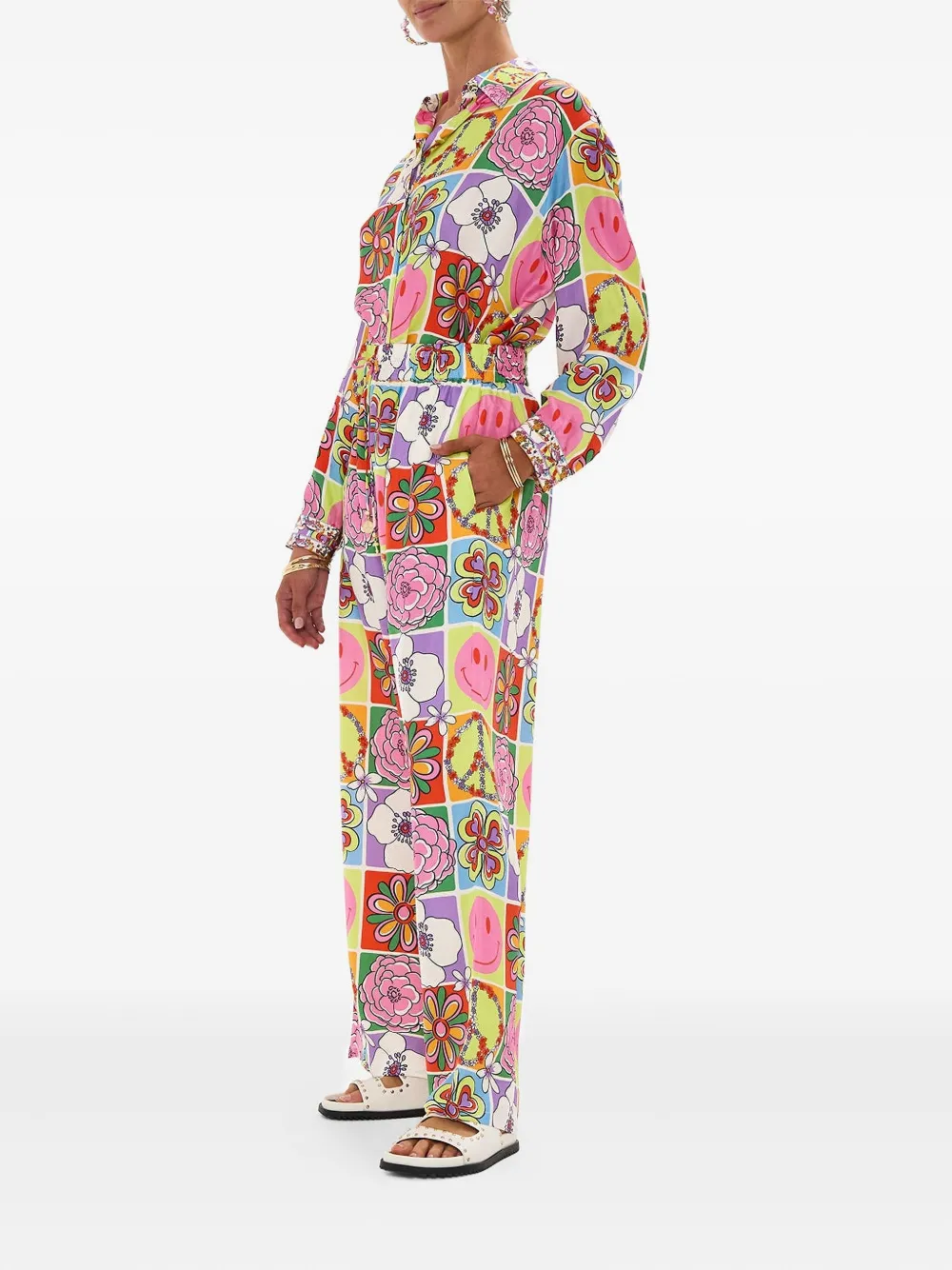 Camilla Straight broek Paars