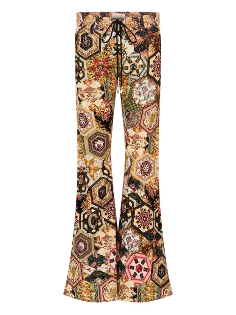 Camilla eyelet front trousers