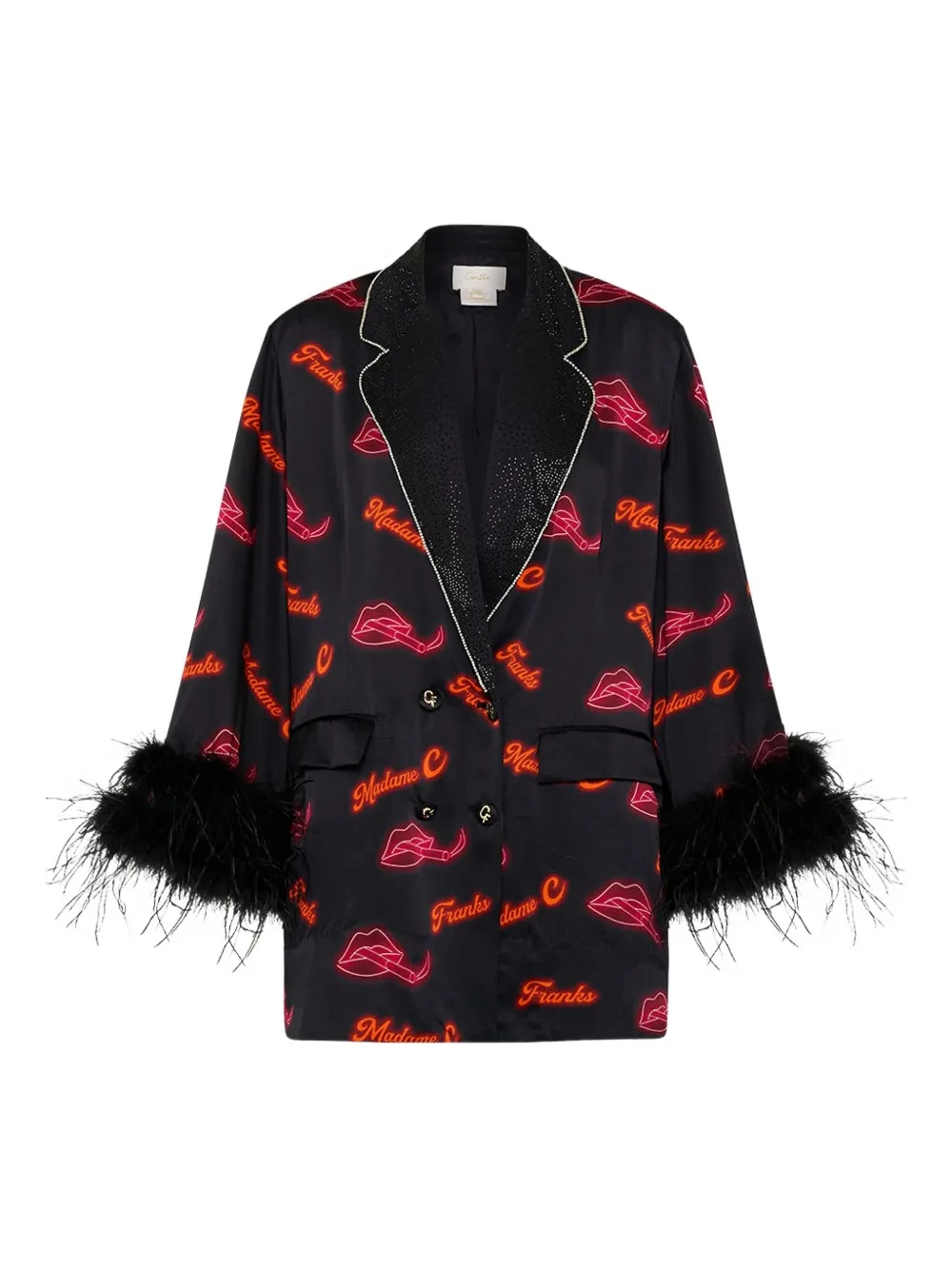 Camilla Loveland double-breasted jacket - Nero