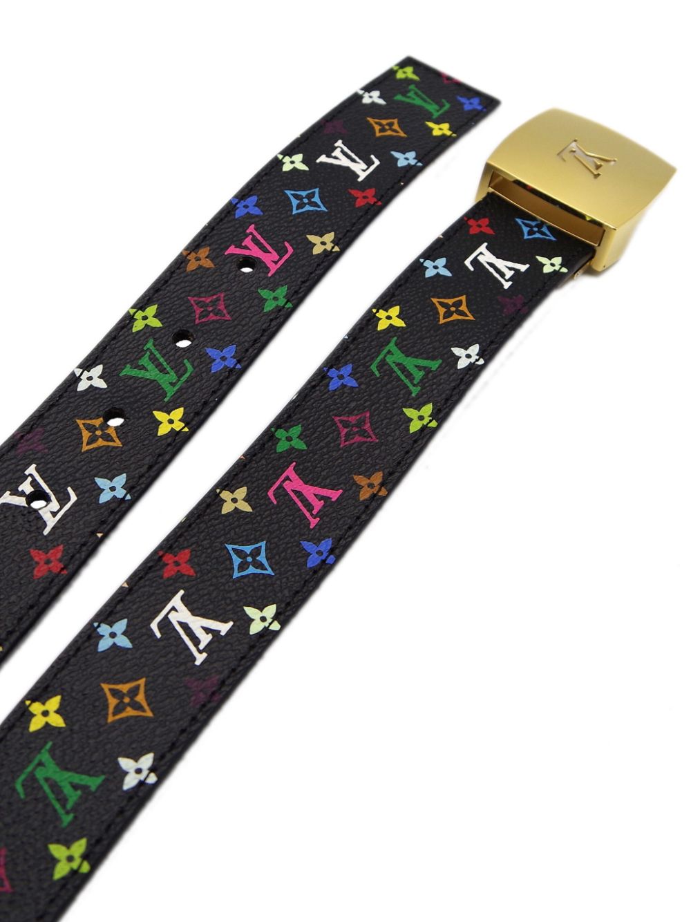 Louis Vuitton Pre-Owned x Takashi Murakami 2009 pre-owned Ceinture Calle riem - Zwart