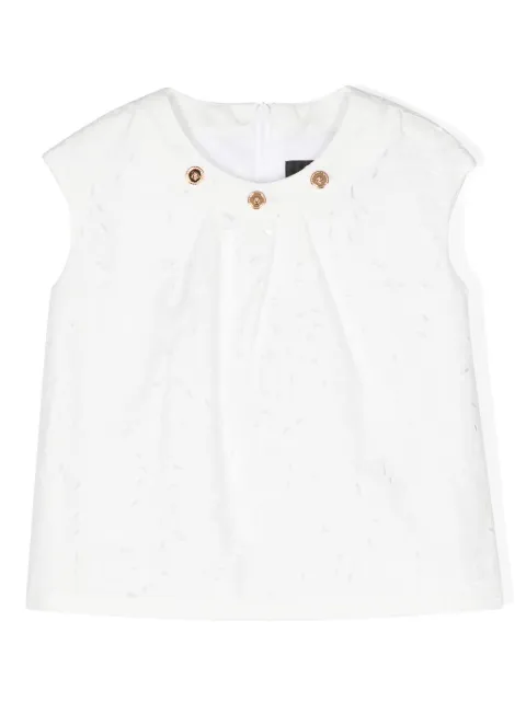 Versace Kids Barocco Sangallo sleeveless blouse