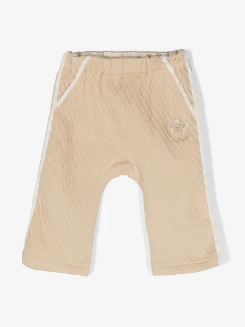 Versace Kids diamond-quilted track pants