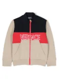 Versace Kids colour-block cotton jacket - Brown