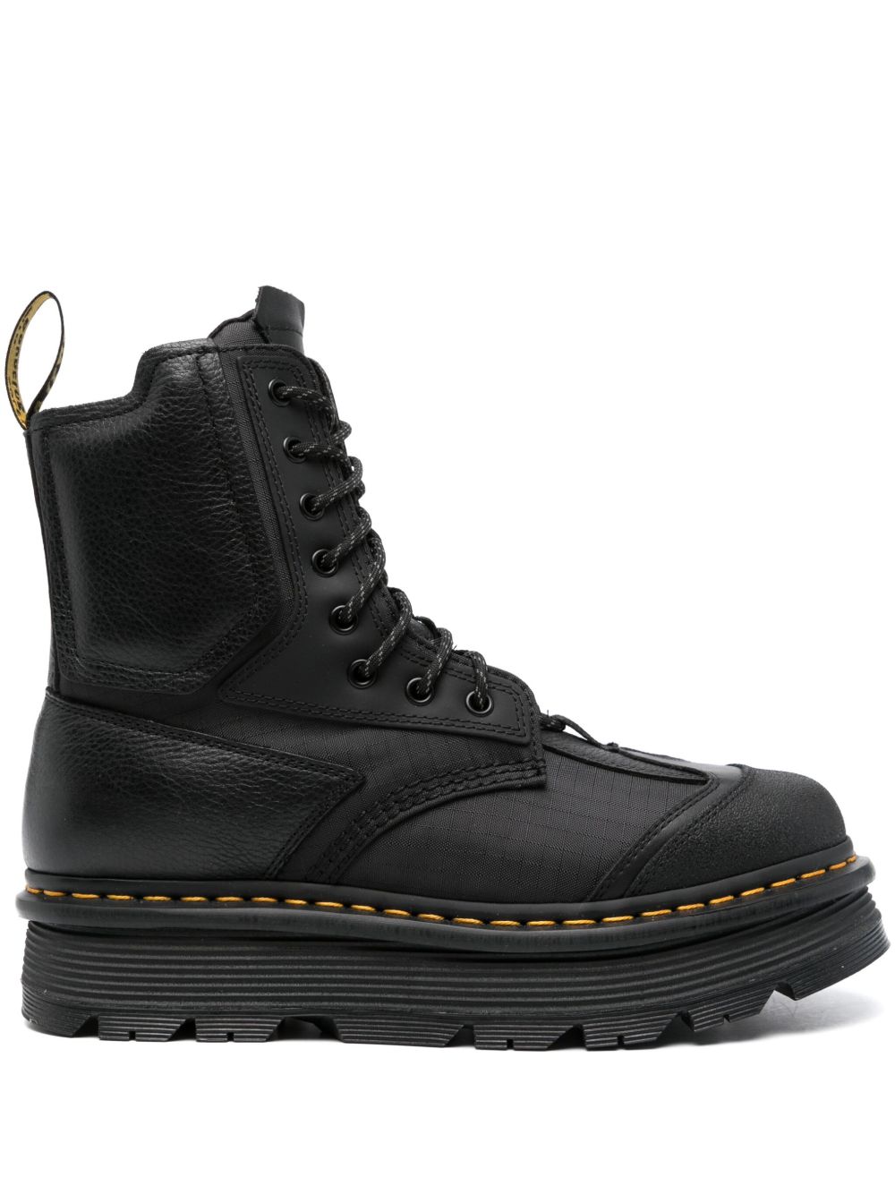 Dr. Martens' 1460 Beta Zebzag Boots In Black