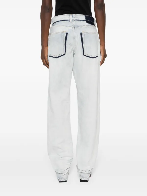 Maison Margiela ウォッシュド ストレートジーンズ | ブルー
