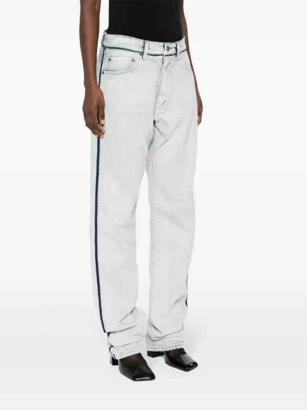 Maison Margiela ウォッシュド ストレートジーンズ | ブルー