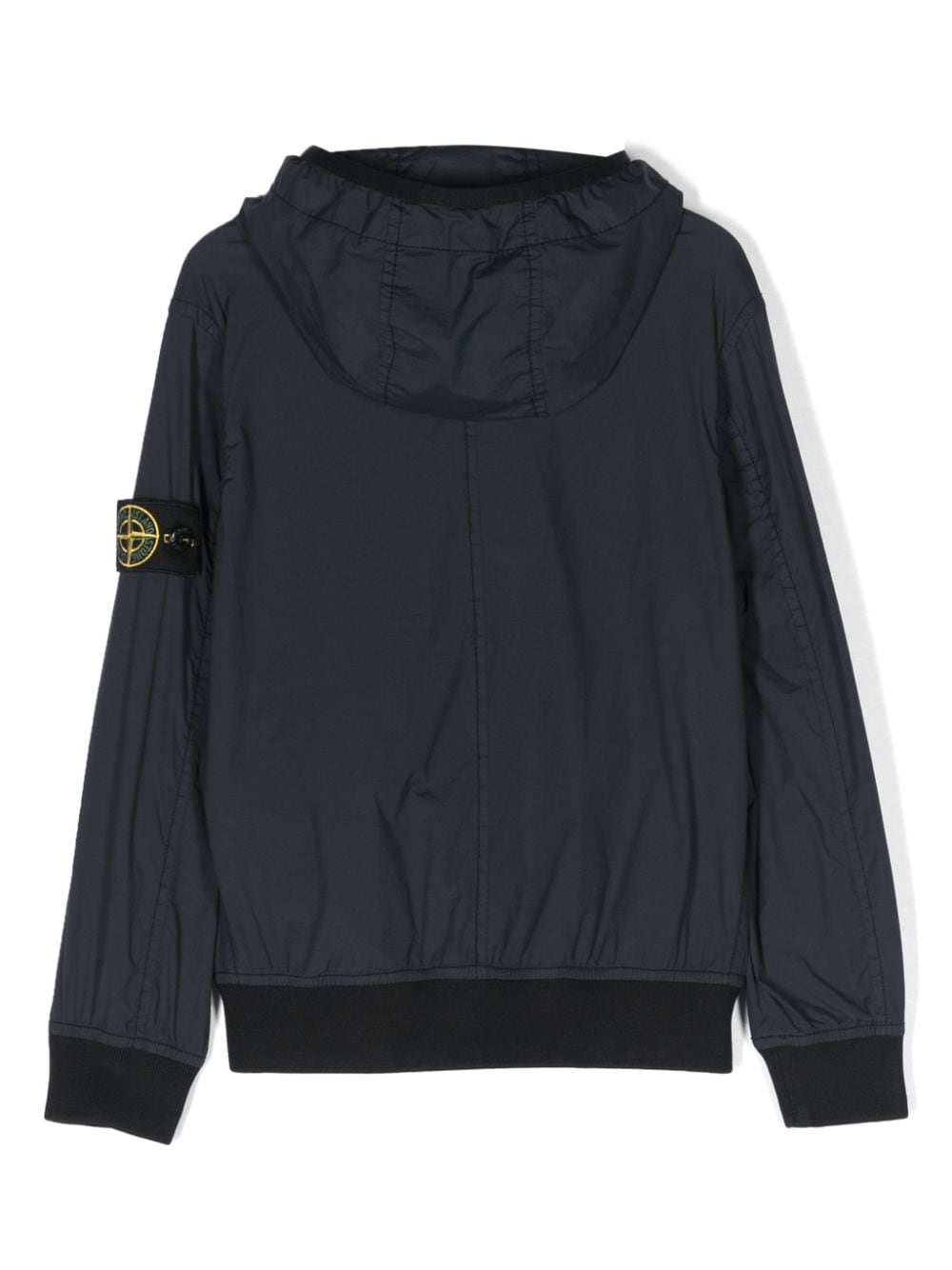 Stone Island Junior Lichtgewicht windjack met Compass-logopatch Blauw