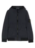 Stone Island Junior Compass-patch lightweight windbreaker jacket - Blue