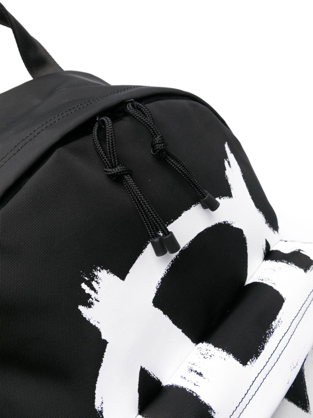 Shop Vetements Monogram-print Canvas Backpack In Black