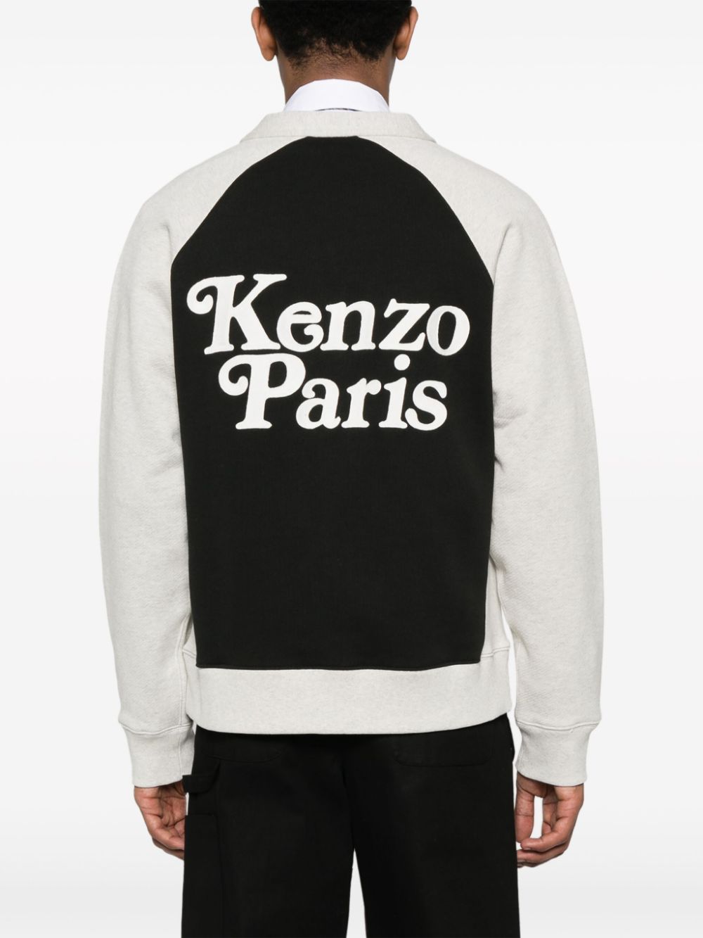 Shop Kenzo By Verdy Cotton Cardigan In Black