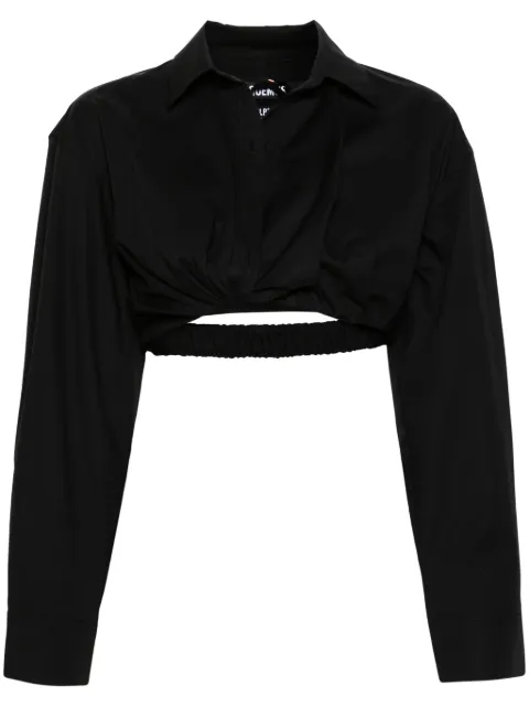 Jacquemus Bahia cropped poplin shirt