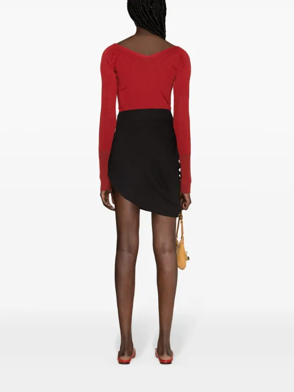 ミニスカート JACQUEMUS Women Mini Skirts 620402 251SK081 2381 990 Black Jacquemus Black Mini Skirt | Pickle