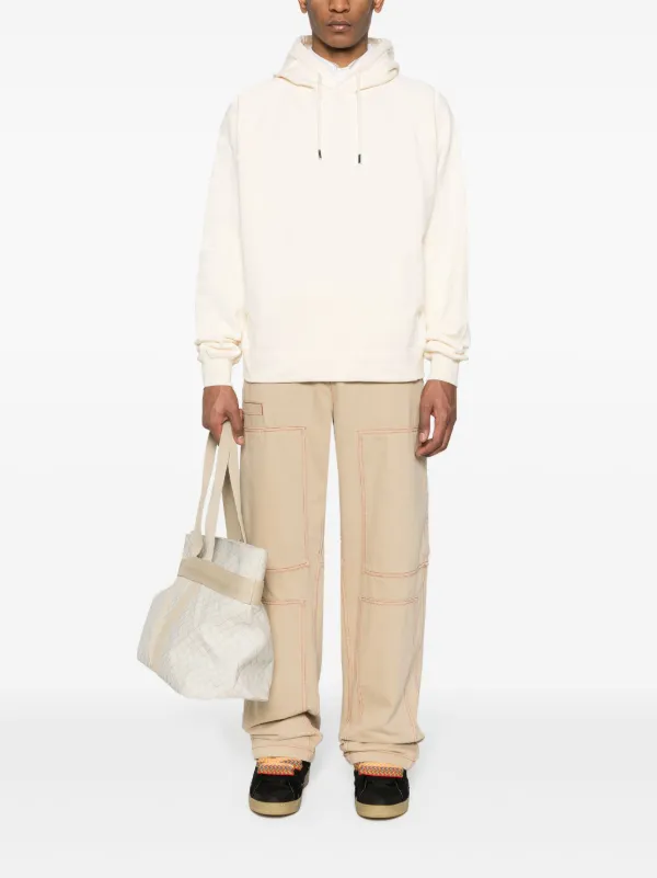パーカー・フーディ JACQUEMUS Men Hoodies 245JS234 2341 130 Beige Jacquemus 'Typo' hoodie with logo | Men's Clothing | Vitkac