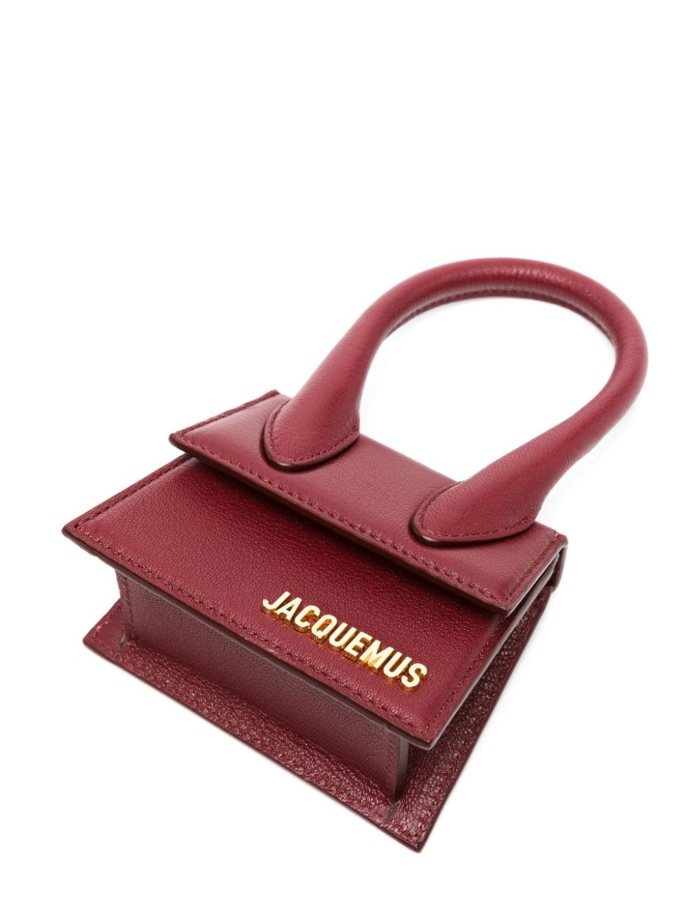 Shop Jacquemus Le Chiquito Leather Mini Bag In Red