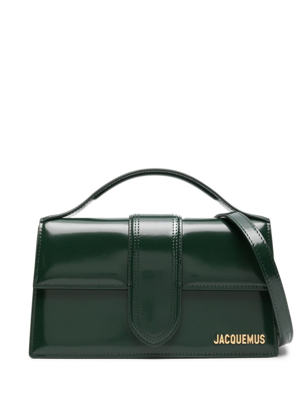 Jacquemus Grand Bambino Leather Crossbody Bag In Green