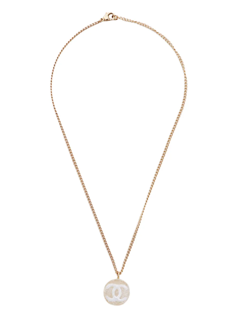 CHANEL Pre-Owned 2005 halsketting met medaillon - Goud