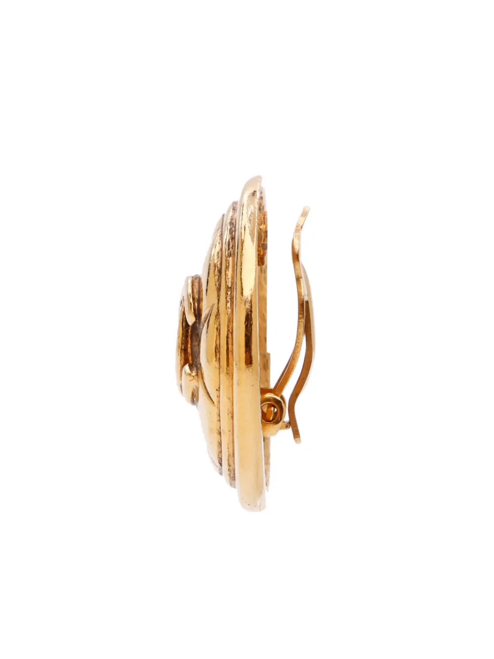 CHANEL Pre-Owned Oorclips met CC-logo - Goud