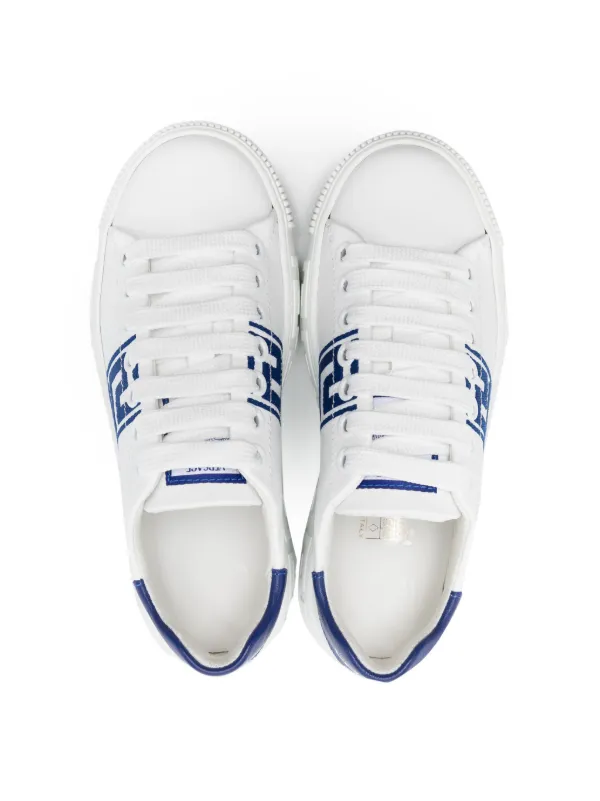 VIP【関税送料無料】希少 VERSACE WHITE AND LEO SNEAKERS shoes-6644-1.jpg