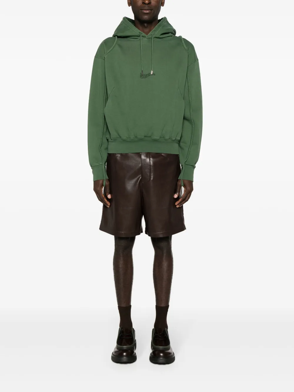 Jacquemus Le Camargue katoenen hoodie - Groen
