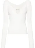 Jacquemus Le Haut Pralu ribbed top - White