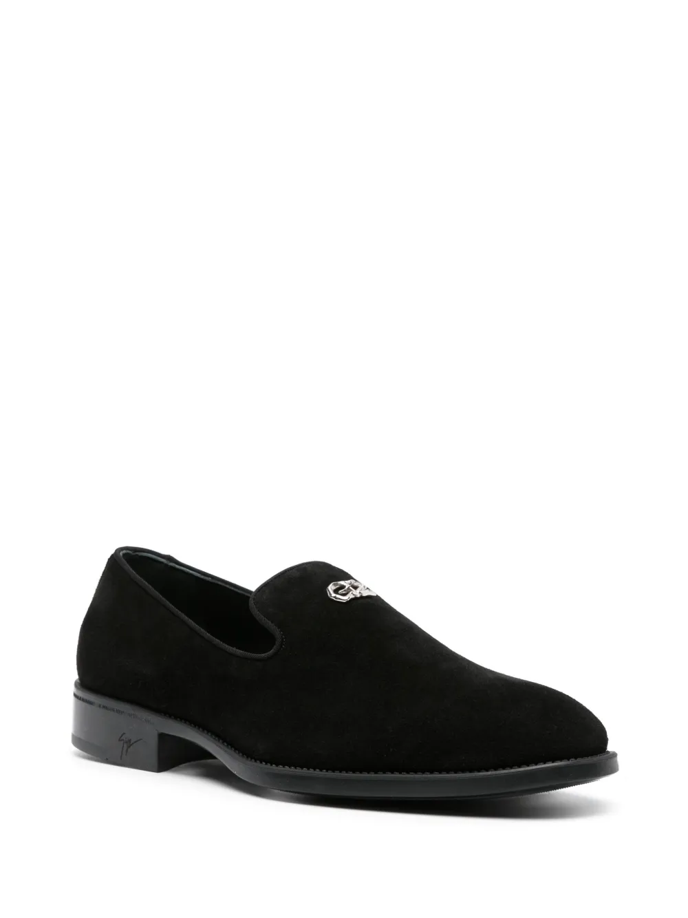 Giuseppe Zanotti Imrham suede loafers - Zwart