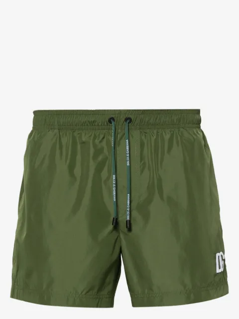 Dolce & Gabbana logo-embroidered swim shorts