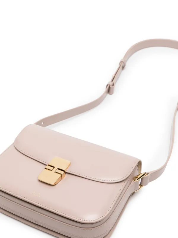A.P.C. Small Grace Leather Shoulder Bag Farfetch