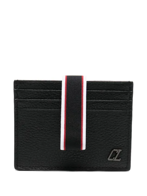 Christian Louboutin logo-plaque leather cardholder