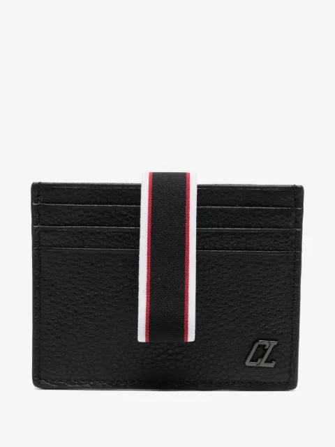 Christian Louboutin logo-plaque leather cardholder