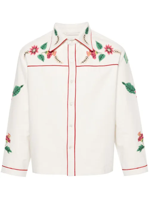 Chemise Kilburn à fleurs brodées - BODE - Modalova