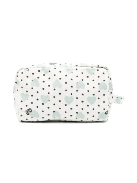 Bonton heart and star-motif toiletry bag