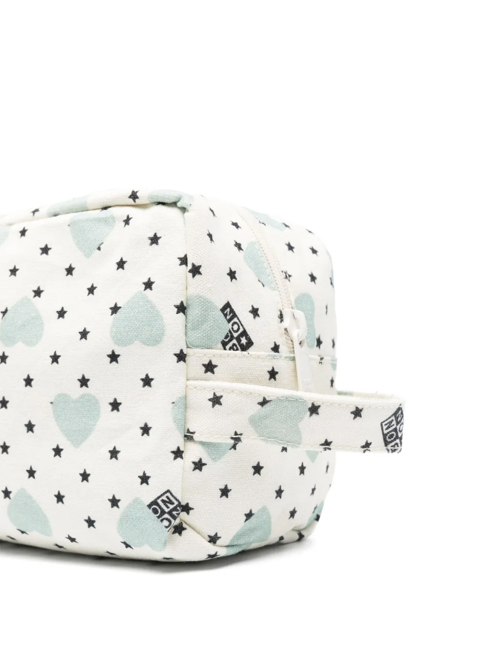 Bonton Heart And Star-motif Toiletry Bag In 中性色