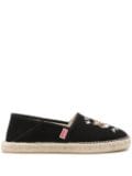 Kenzo Tiger Head canvas espadrilles - Black