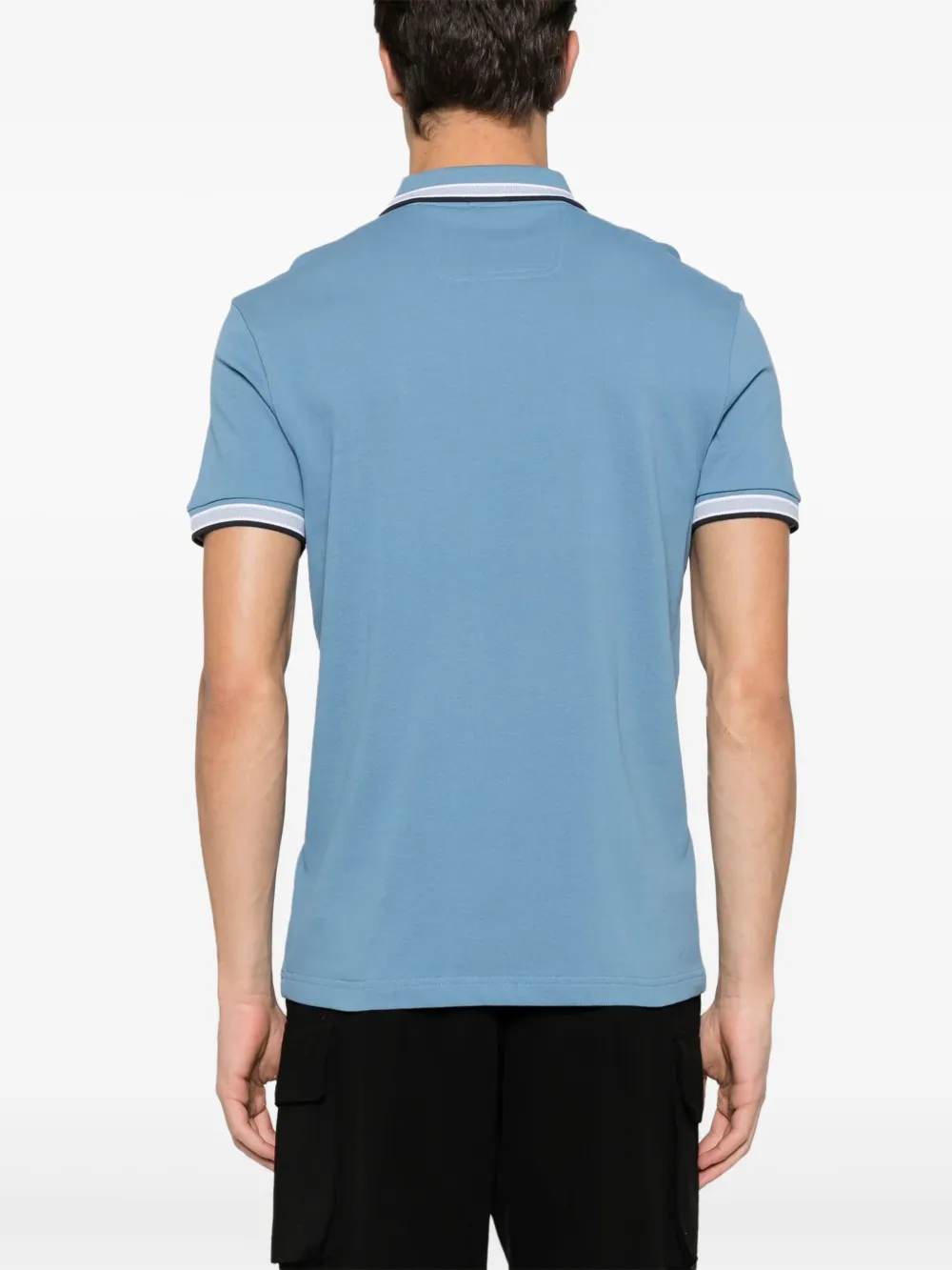 BOSS Poloshirt met geborduurd logo Blauw