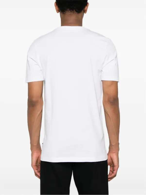 【関税込み】BOSS ホワイト ジャカード Tシャツ BOSS ロゴ Tシャツ | ホワイト | FARFETCH JP