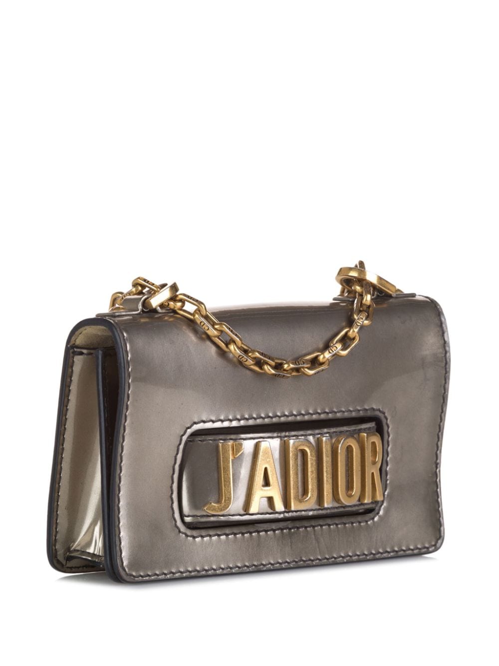 Pre-owned Dior 2018 Mini Dio(r)evolution J'a Shoulder Bag In Grey