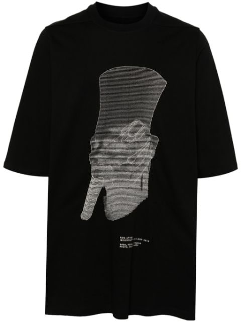 Rick Owens t-shirt Ron Jumbo SS en coton
