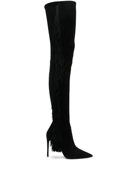Stuart Weitzman botas Ultrastuart Fringe con tacón de 100mm
