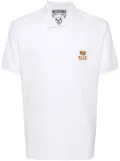 Moschino Teddy Bear cotton polo shirt - White