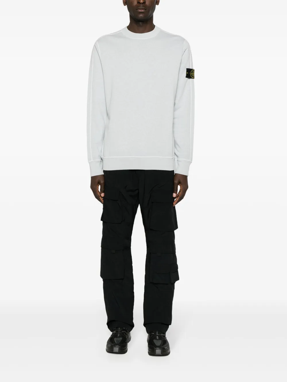 Stone Island Sweater met Compass-logopatch - Blauw