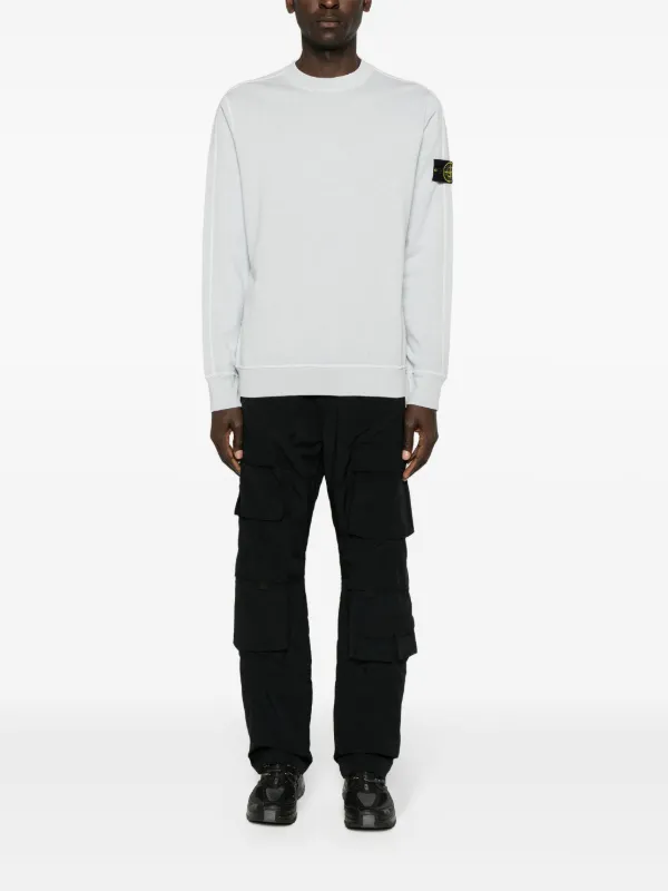 STONE  コンパス スウェットシャツ Stone Island コンパスバッジ スウェットシャツ | ブルー