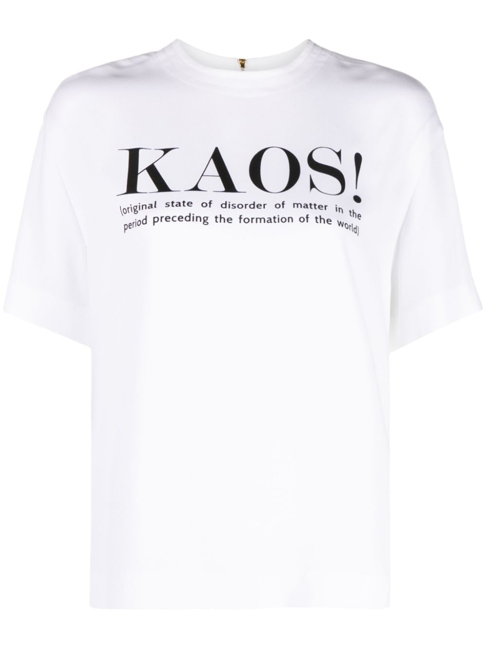 Moschino Crêpe T-shirt met print Wit