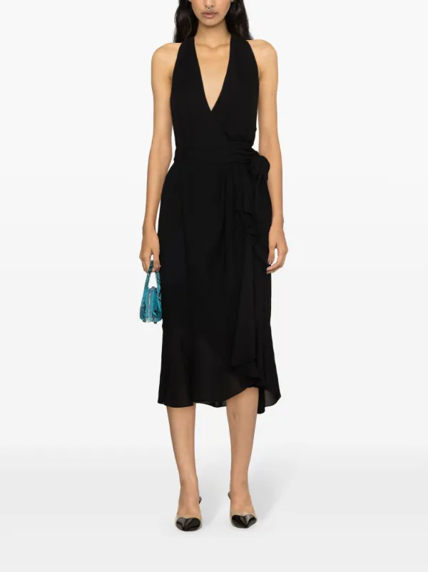 Robe portefeuille dos nu shop