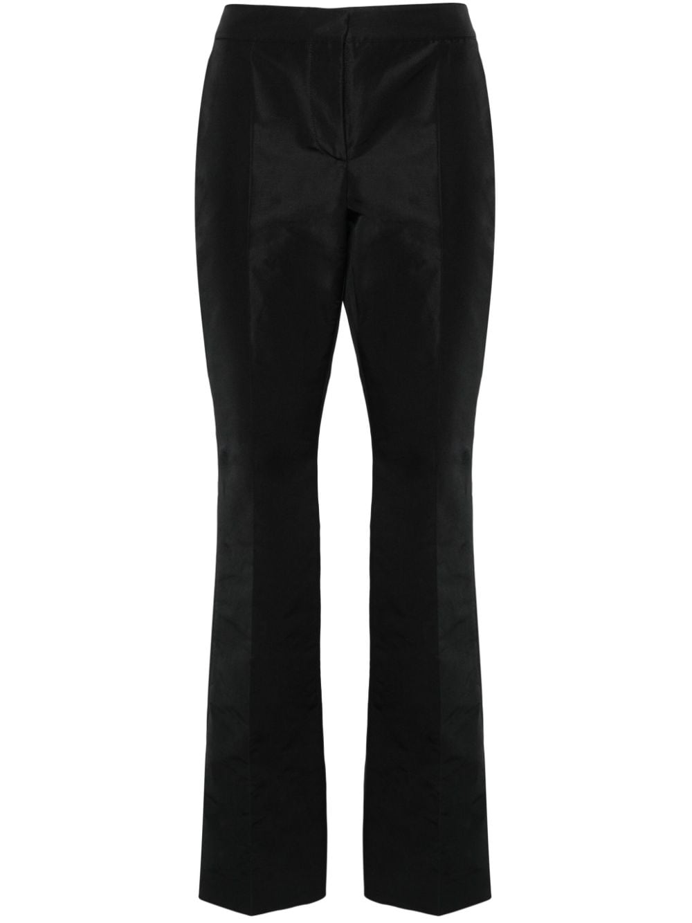Shop Moschino Patch-detail Trousers In Black