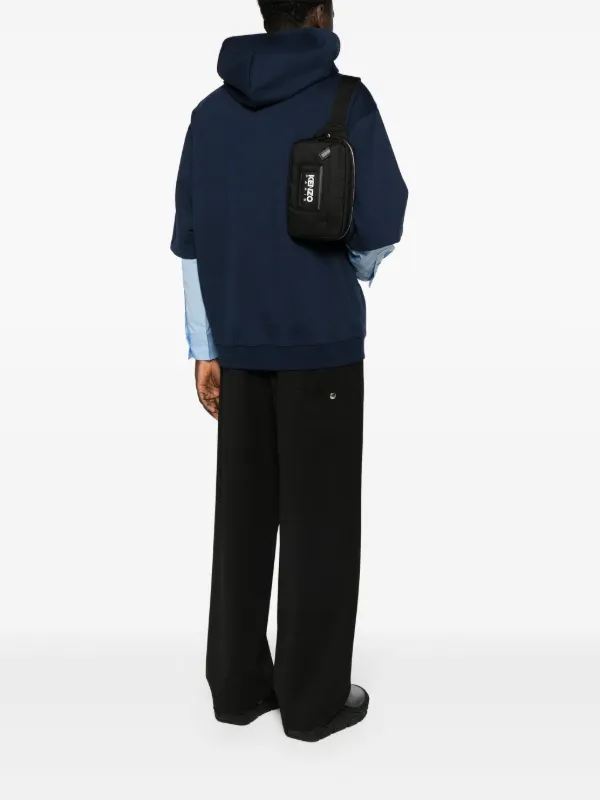 Kenzo ロゴエンボス ベルトバッグ | ブラック | FARFETCH JP
