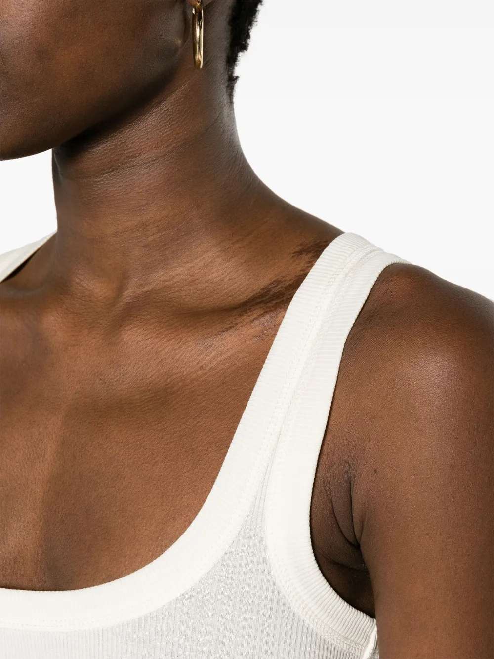 Shop Jacquemus Le Body Gros Grain Bodysuit In Nude