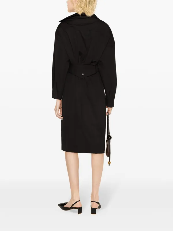 ワンピース JACQUEMUS 'La Robe Chemise' dress Black 24E241DR1241519 Jacquemus La Robe Chemise Shirt Dress | Black | FARFETCH